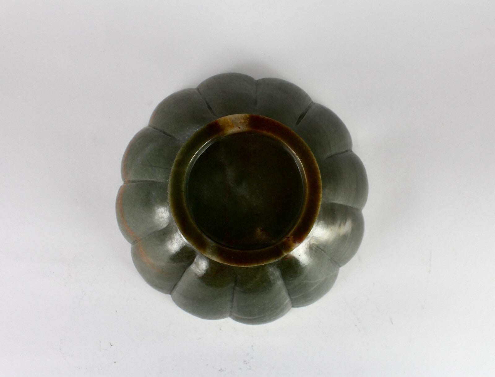 Natural Green Agate 2320ct Carved Gemstone Bowl Round For Home Decor