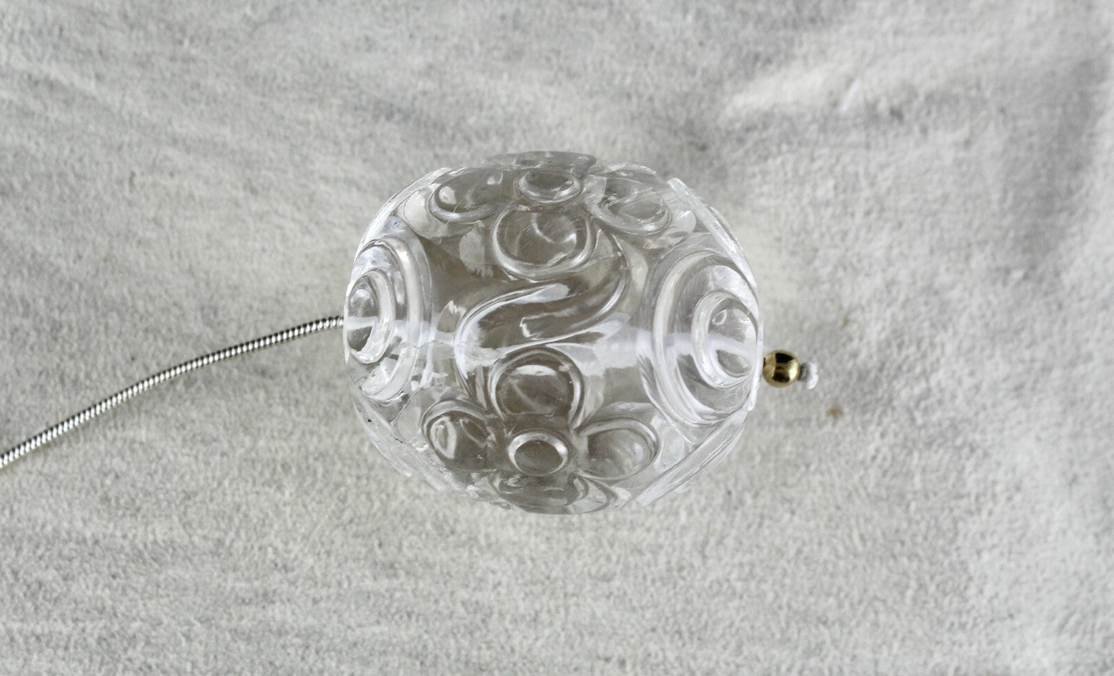 Natural Rock Crystal Quartz 260 Ct Carved Oval Bead Gemstone Set Designing