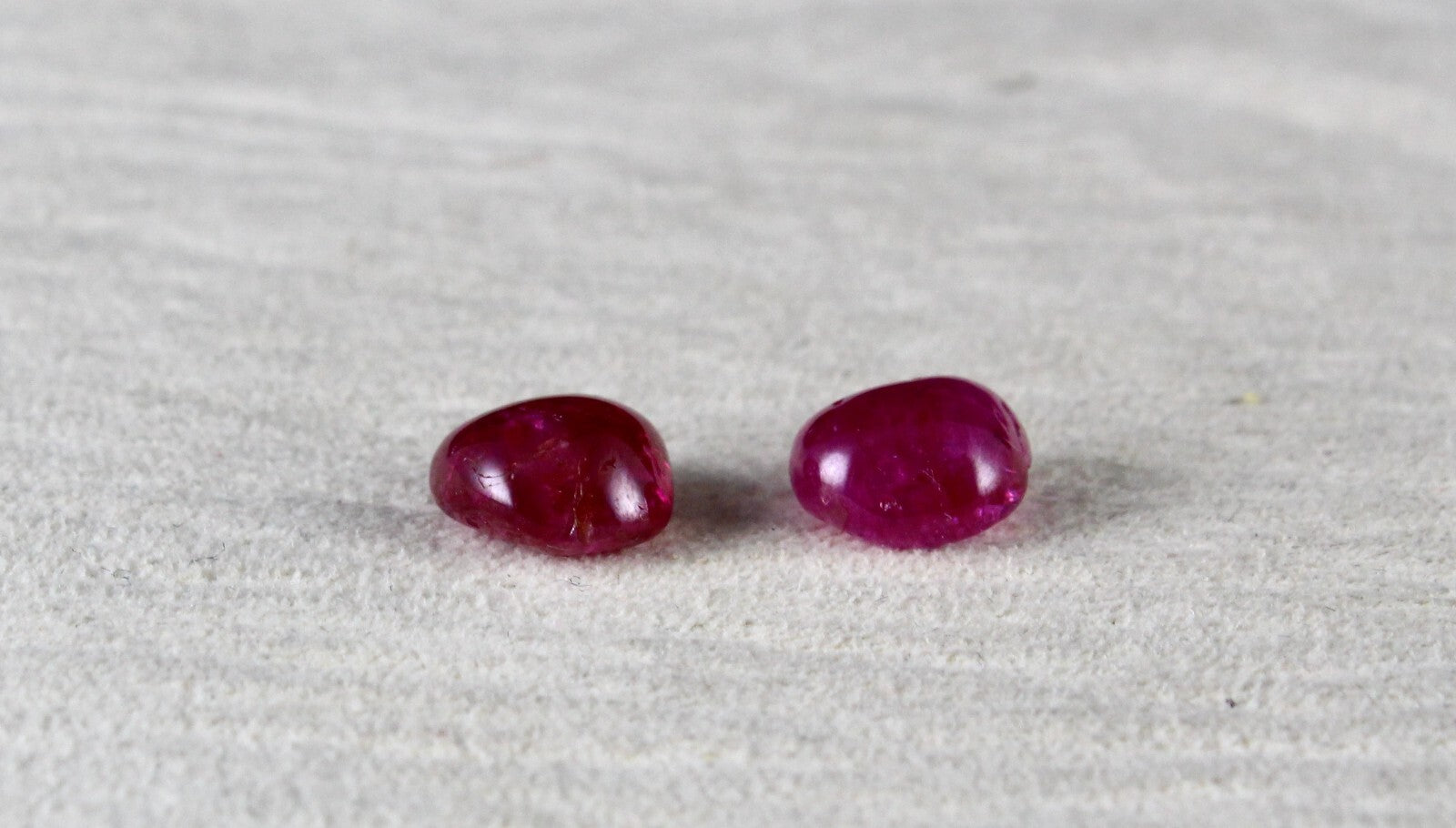 Certified Natural Burmese Ruby 10.48 Ct Fancy Cabochon Gemstone Earring Pair