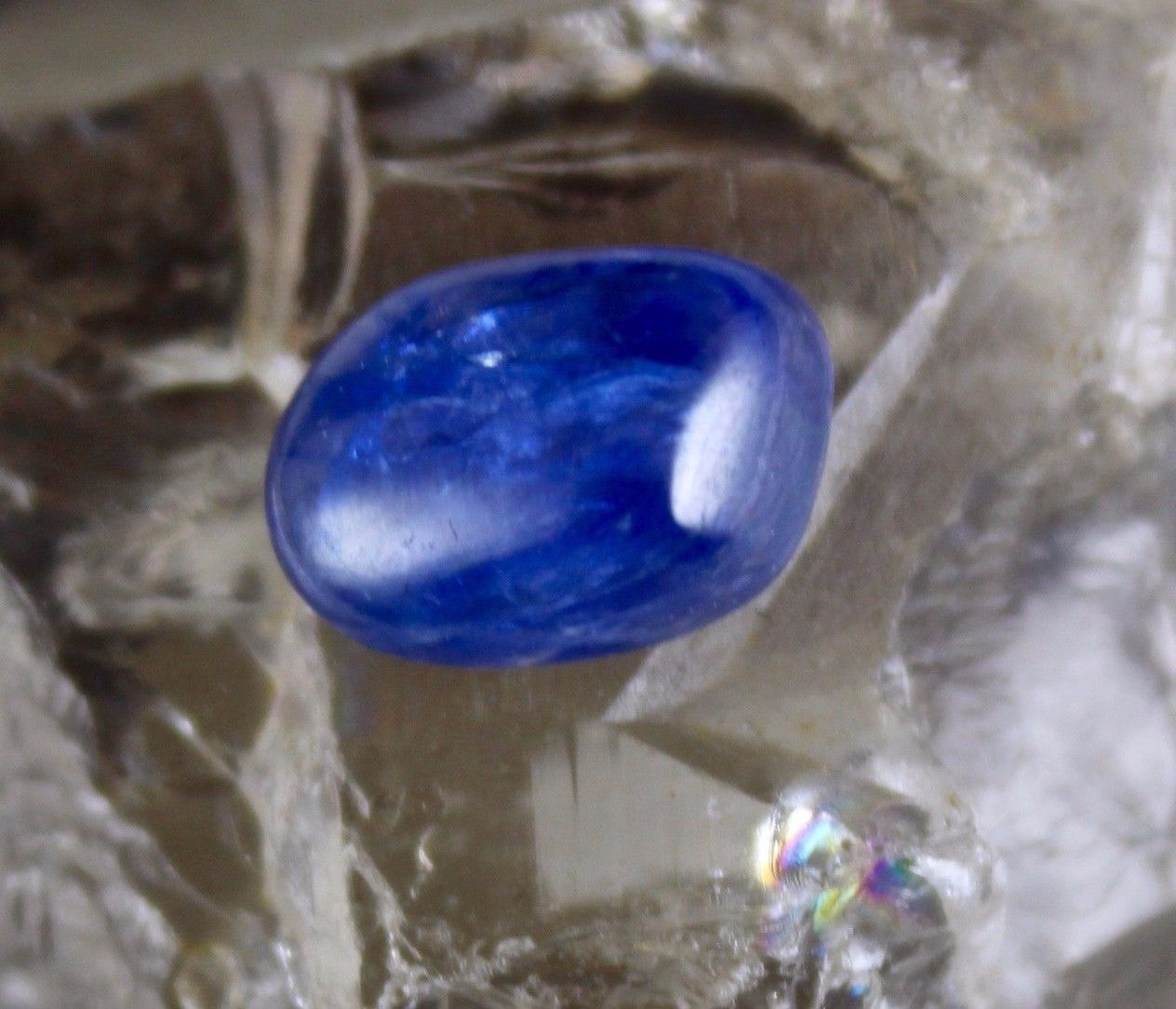 Certified Natural 8.83 Ct Blue Sapphire Oval Cabochon Gemstone For Ring/pendant