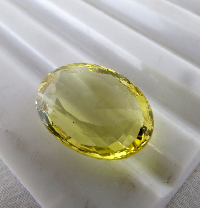 Certified Natural Yellow Aquamarine Heliodor Oval 12.79 Ct Gemstone Ring Pendant