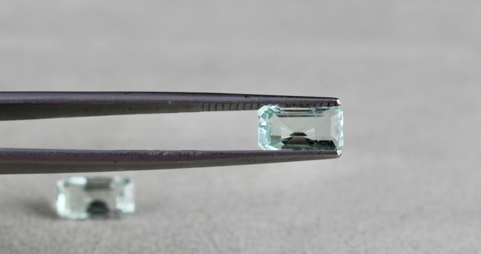 Natural Aquamarine 3.30 Ct Octagon Cut 2 Pcs Gemstone Ring Earring Pair