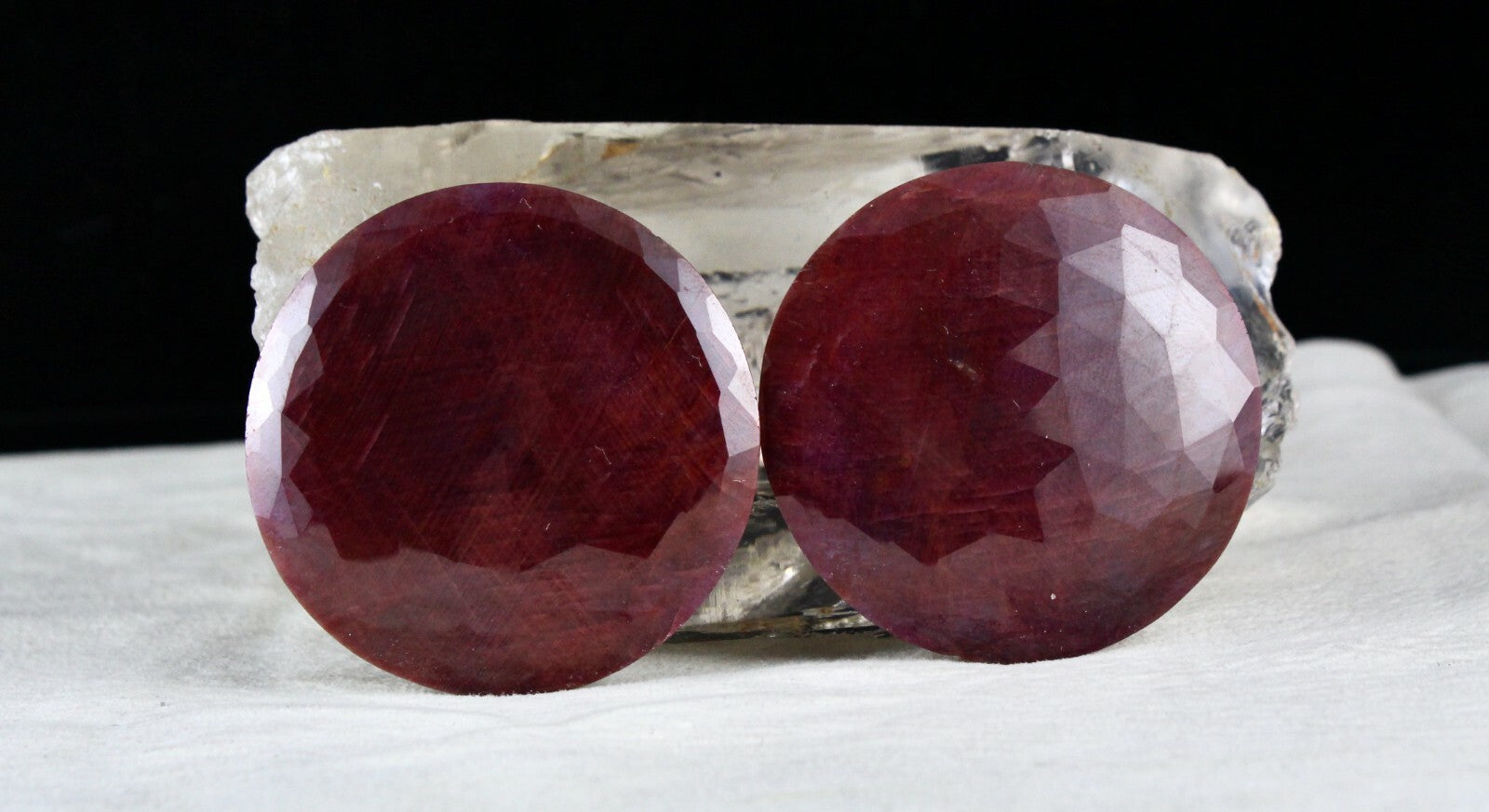 Certified Natural Ruby Round 340 Ct Gemstone For Earrings Or Pendant Design