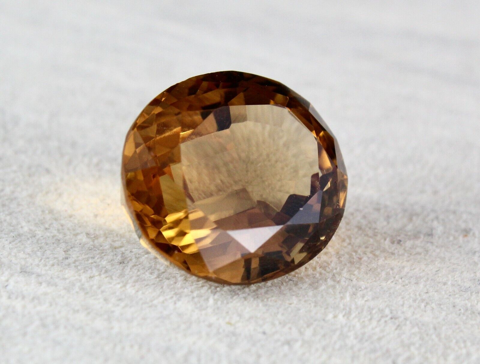 NATURAL CITRINE GOLDEN TOPAZ OVAL CUT 22X20 MM 34.35 CARAT GEMSTONE PENDANT RING