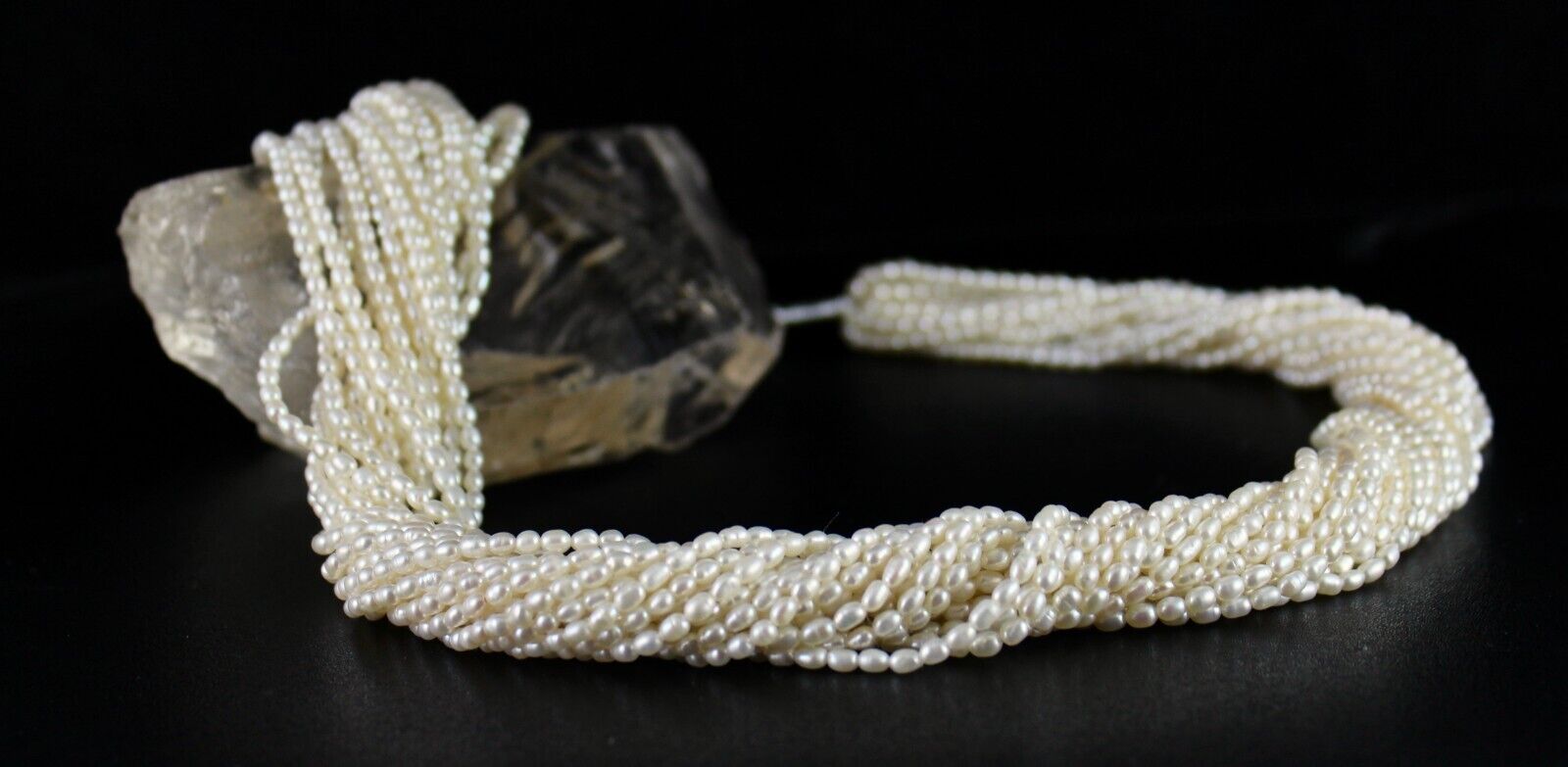 GENUINE FRESH WATER PEARL BEADS LONG 20 L 717 CARATS GEMSTONE FASHION NECKLACE