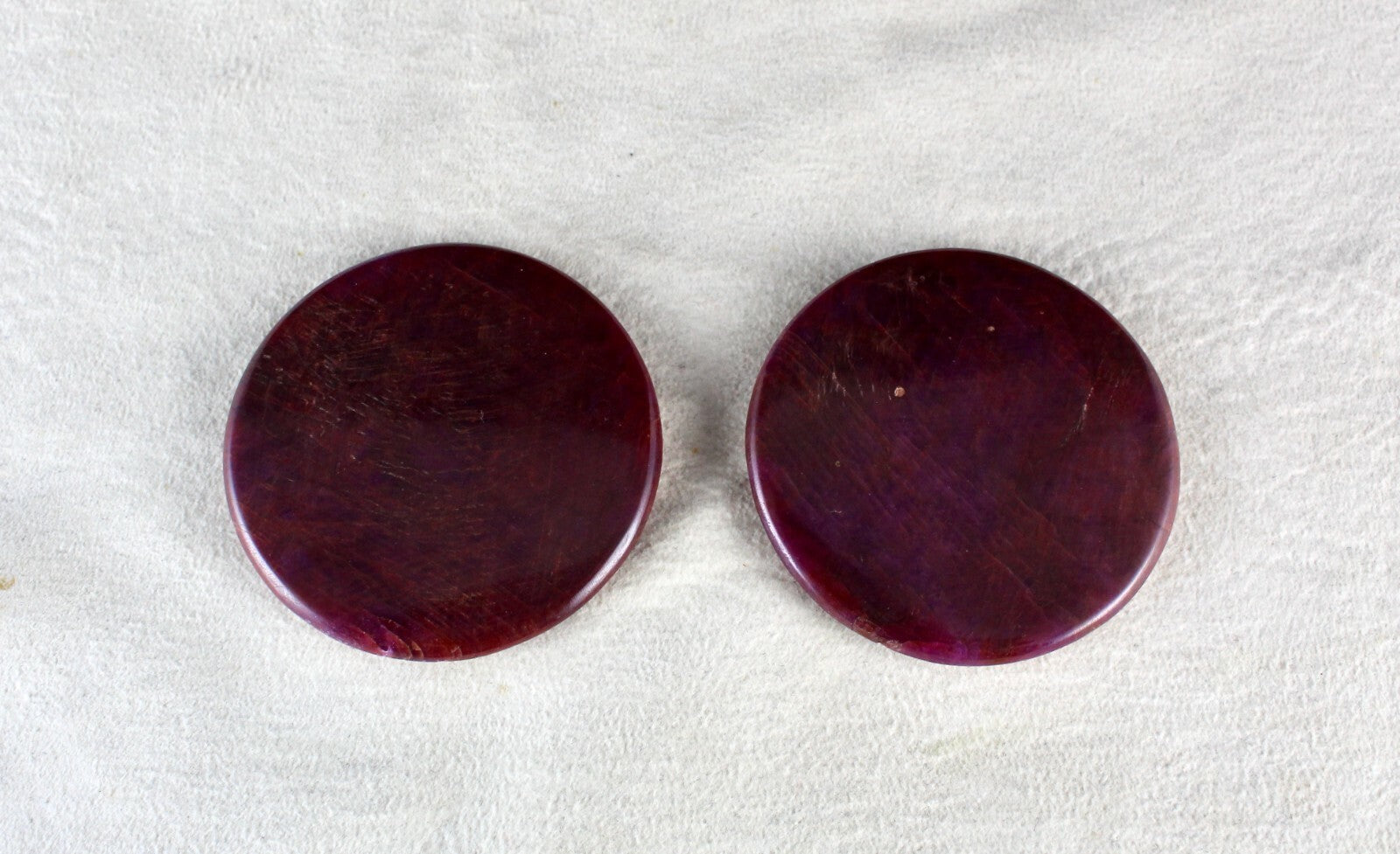 Certified Natural Ruby Round 340 Ct Gemstone For Earrings Or Pendant Design