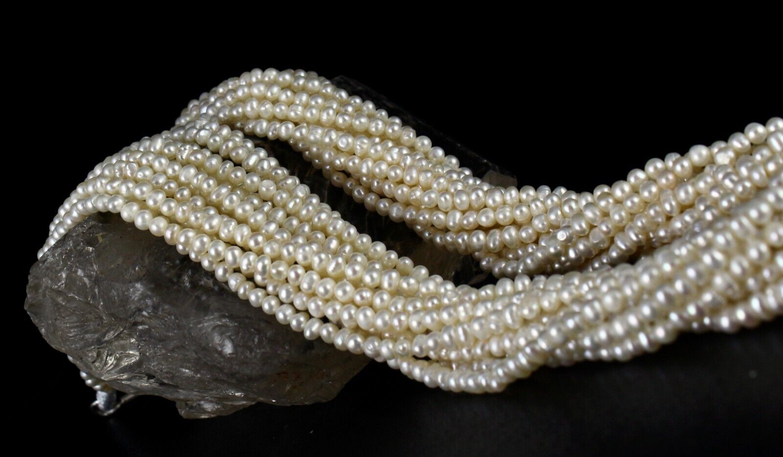 GENUINE FRESH WATER PEARL BEADS ROUND 14 L 772 CARATS GEMSTONE FASHION NECKLACE