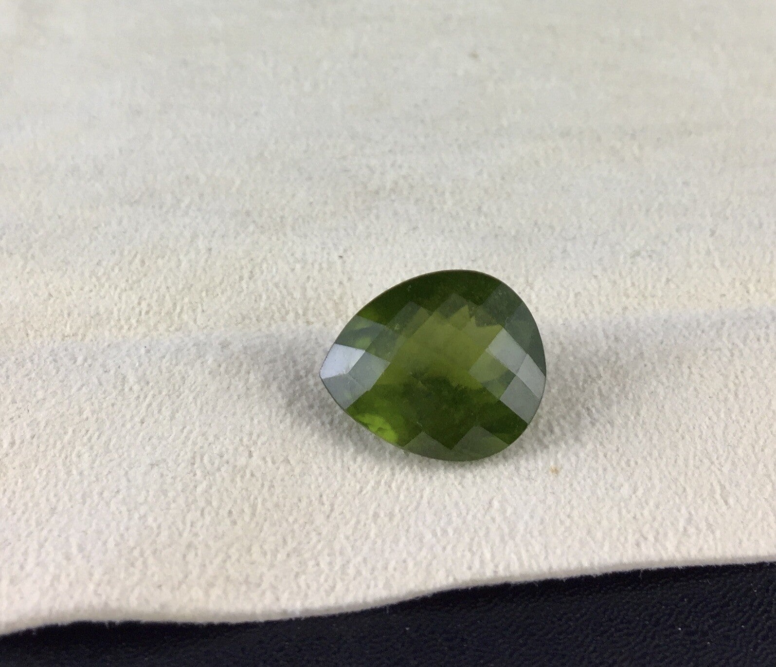 Natural Green Vesuvianite Idocrase 16.06ct Pear Cut Gemstone For Ring Pendant