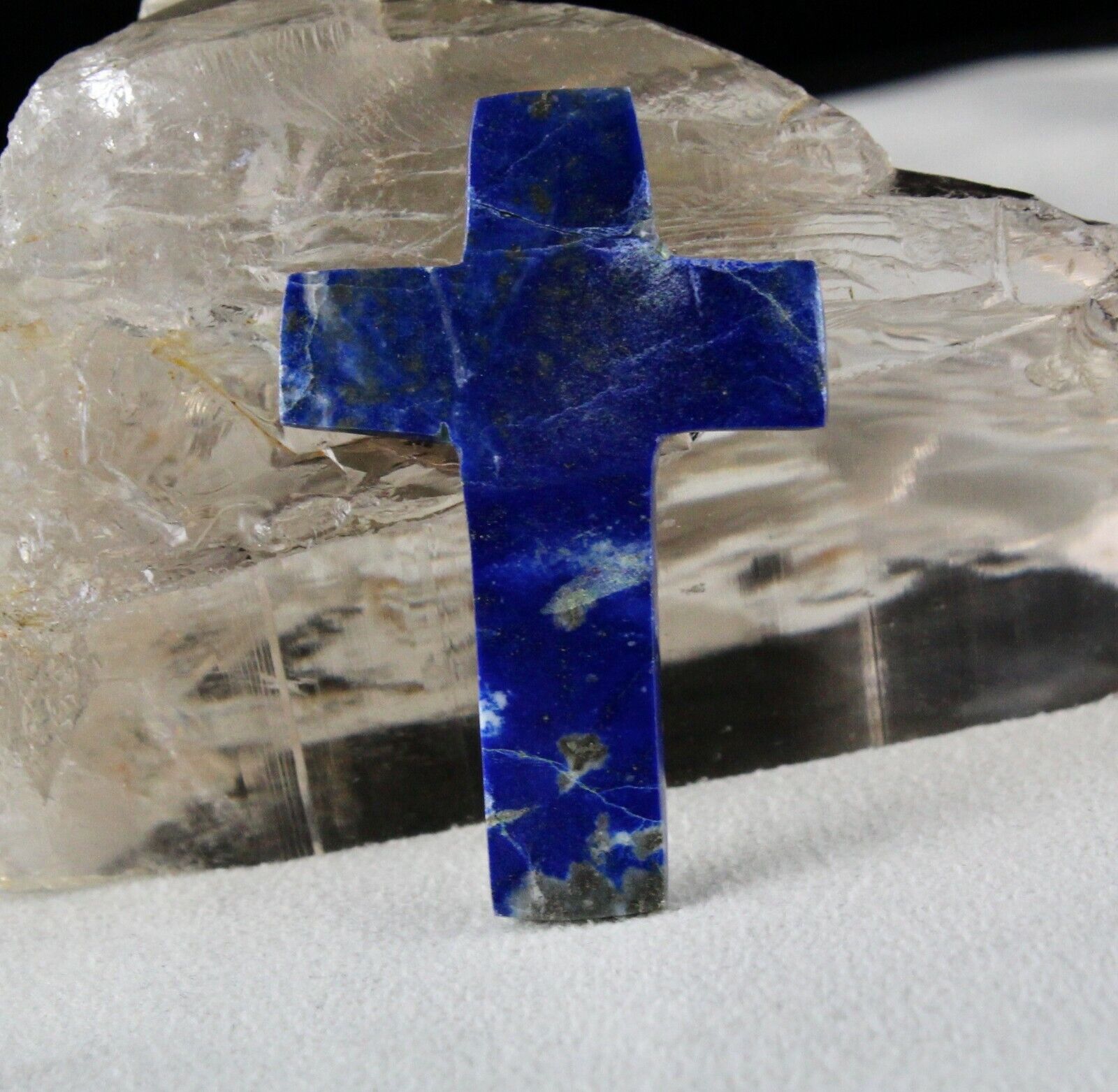 VINTAGE NATURAL MULTI QUARTZ 6 PCS 289 CARATS GEMSTONE SPIRITUAL CROSS PENDANT