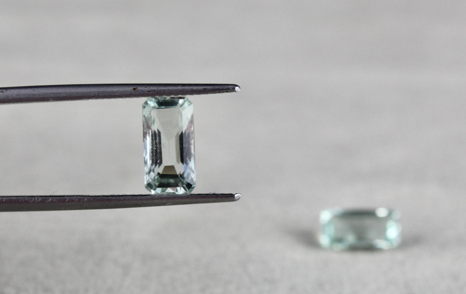 Natural Aquamarine 3.30 Ct Octagon Cut 2 Pcs Gemstone Ring Earring Pair