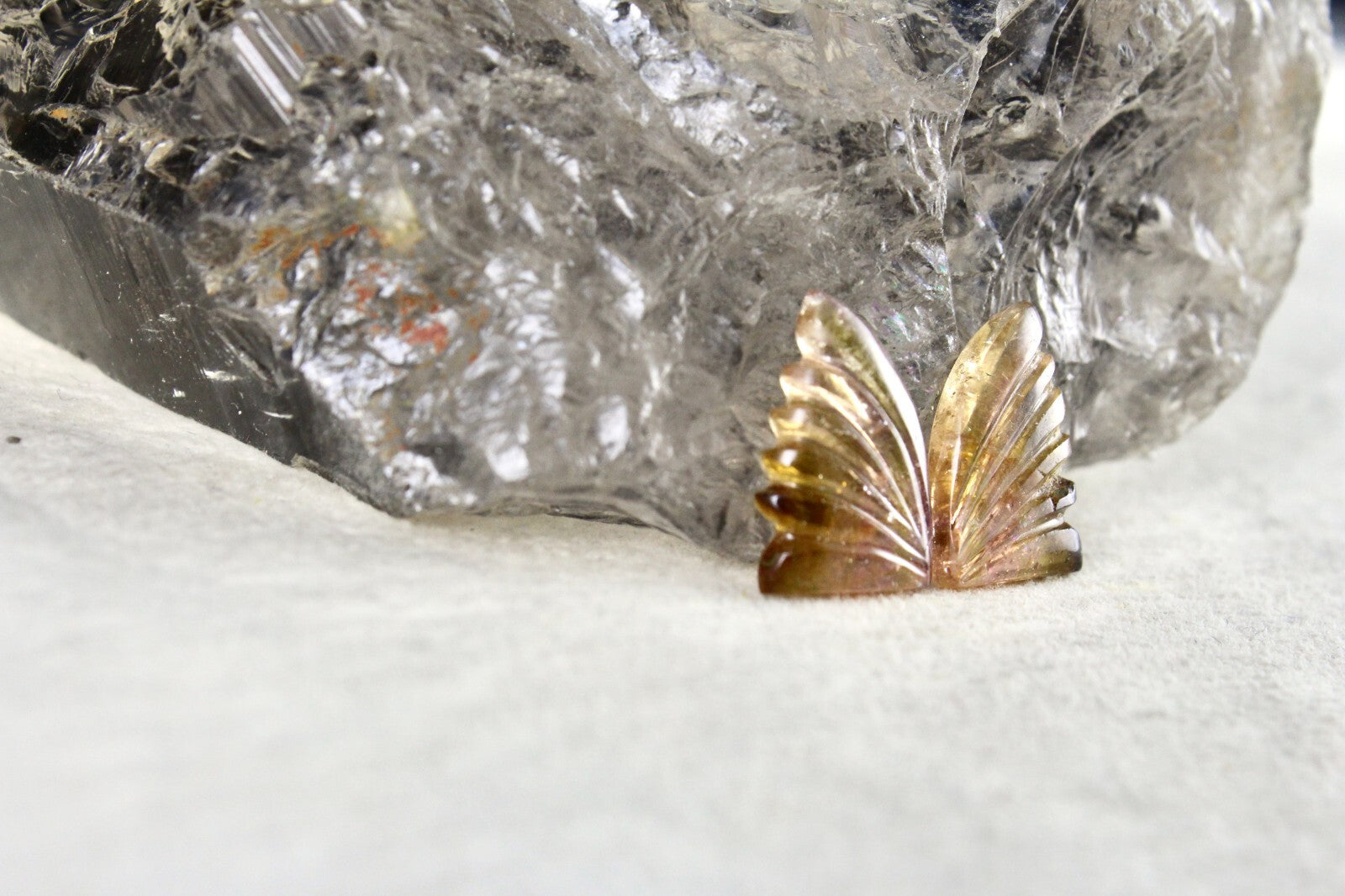 Natural Multi Color Tourmaline 7.70 Ct Carved Gemstone For Pendant Earring