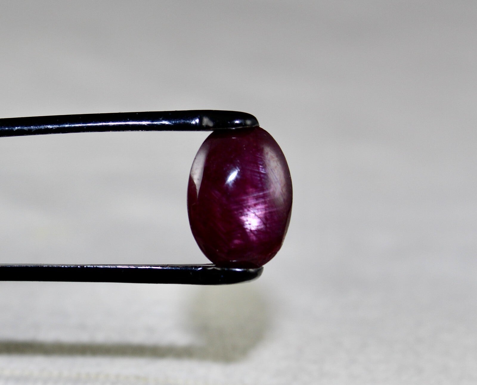 Certified Natural Ruby Star 6 Line Oval Cabochon 14x10mm 8.53 Ct Gemstone