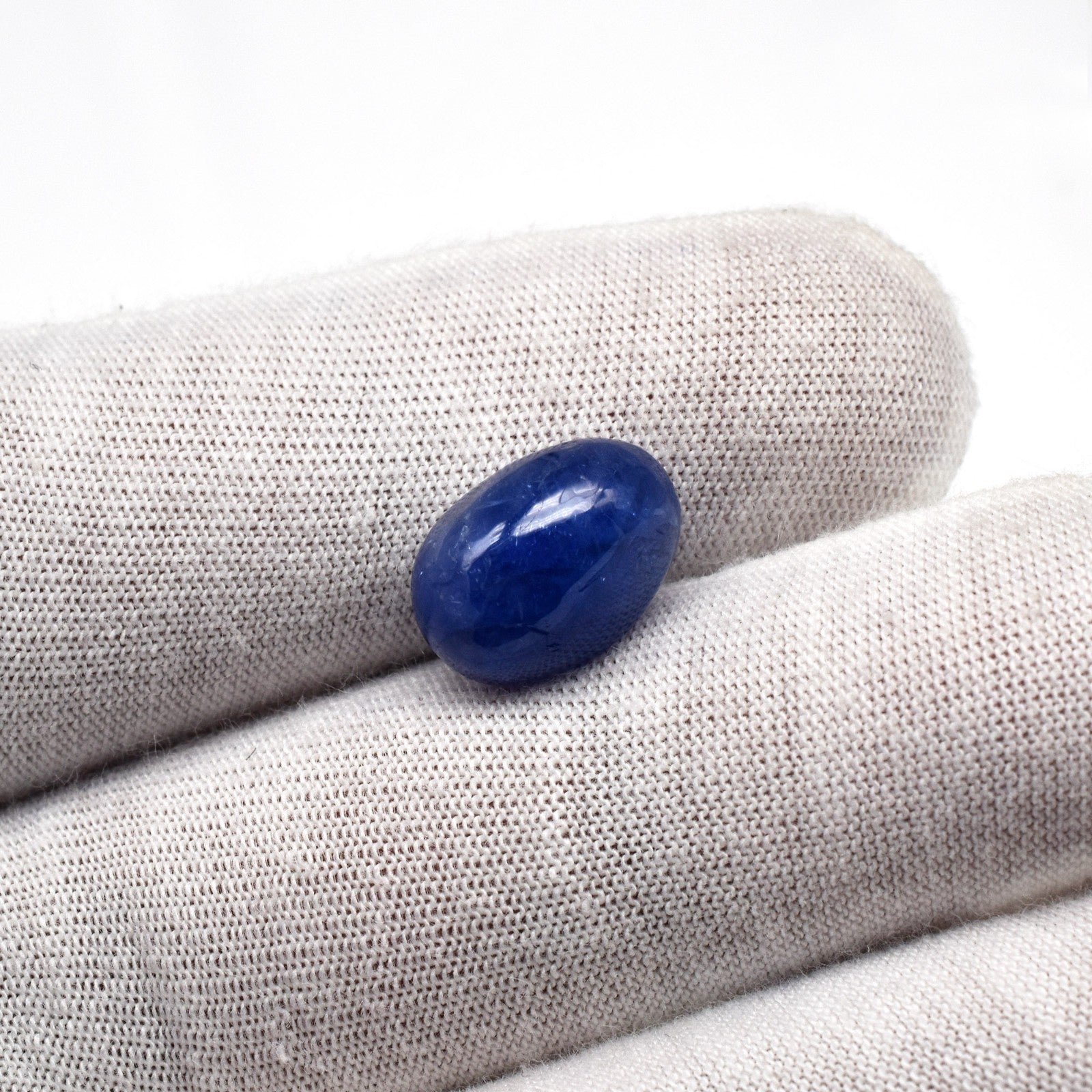 Certified Natural Blue Sapphire Cabochon 9.82 Ct Gemstone Ring Pendant