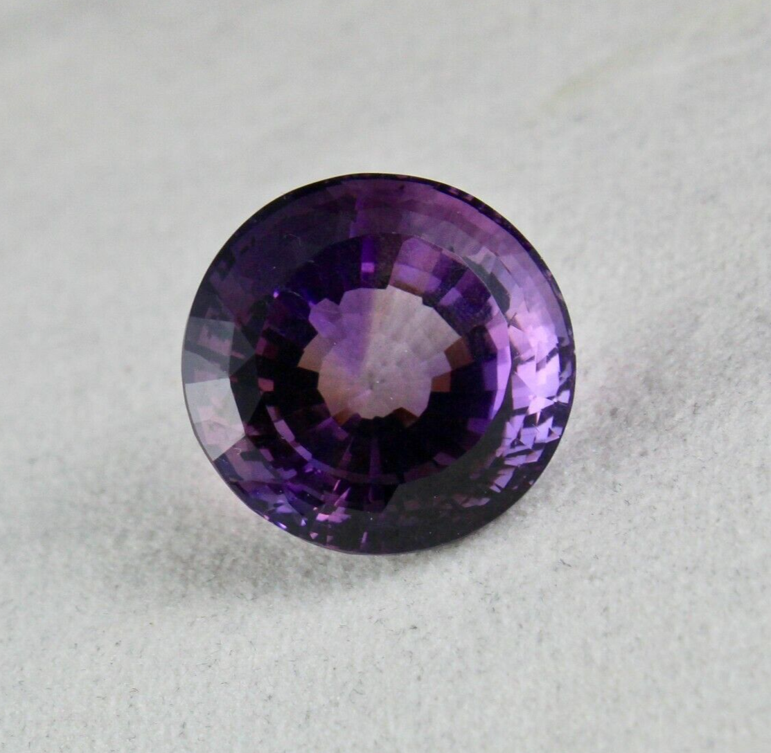 22mm Natural Amethyst Round Pendant 43.90 Ct Semi-precious Gemstone For Women