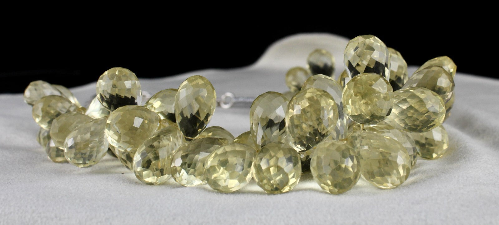 Certified Natural Lemon Quartz Tear Drops 1114 Ct Gemstone Party Necklace