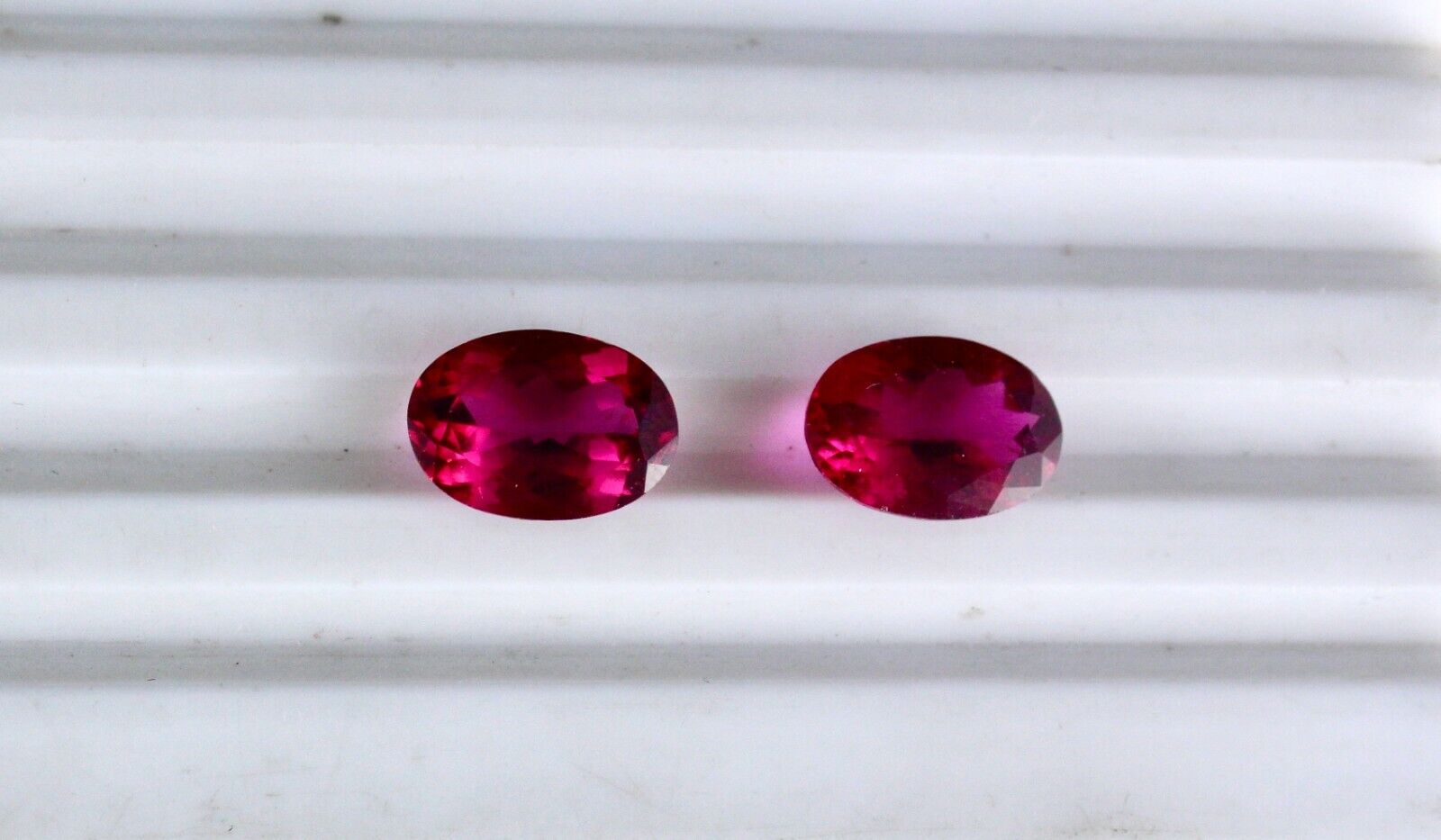 NATURAL PINK TOURMALINE RUBELLITE OVAL PAIR 10.60 CARATS LOOSE GEMSTONE EARRING
