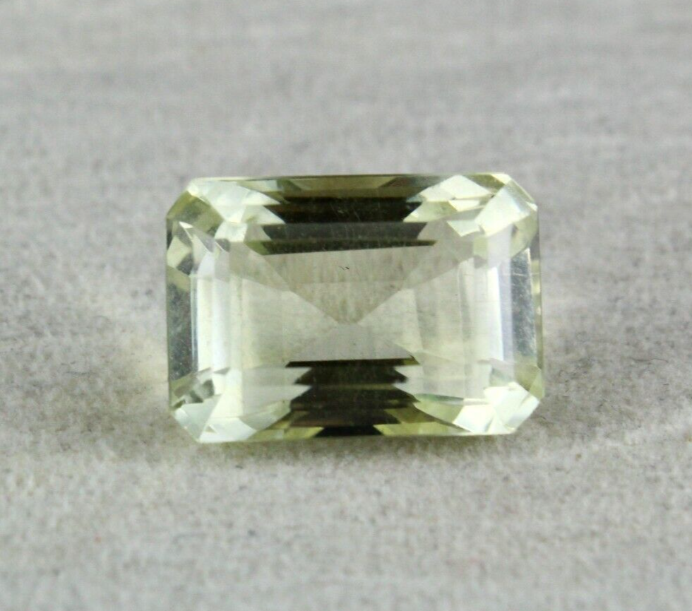 Natural Lemon Quartz Octagon Cut 19 x 13 mm 25.05 Cts Big Gemstone Pendant Ring