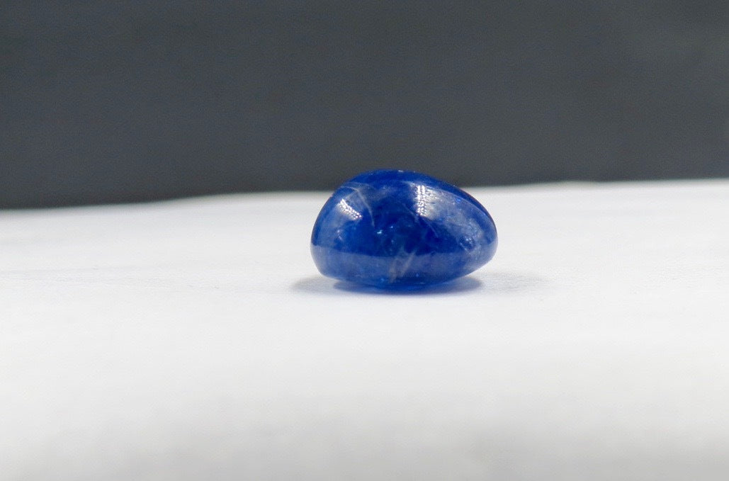 Certified Natural Unheated Blue Sapphire Cabochon 11.62 Ct Gemstone Design