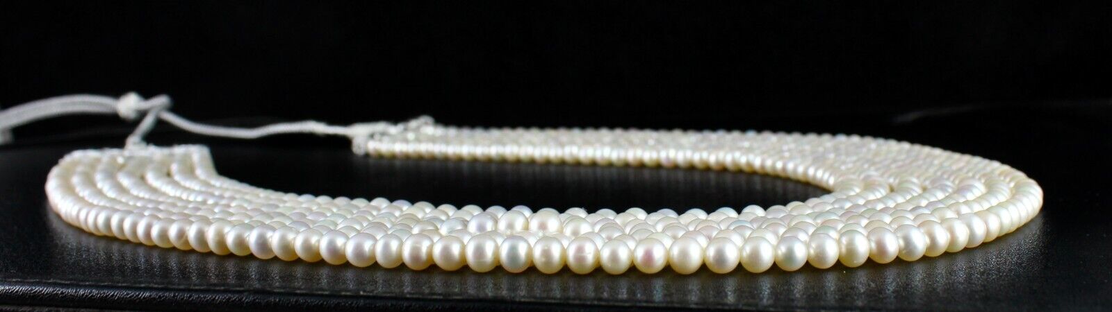 GENUINE FRESH WATER PEARL BEADS ROUND 7 L 808 CARATS GEMSTONE FASHION NECKLACE