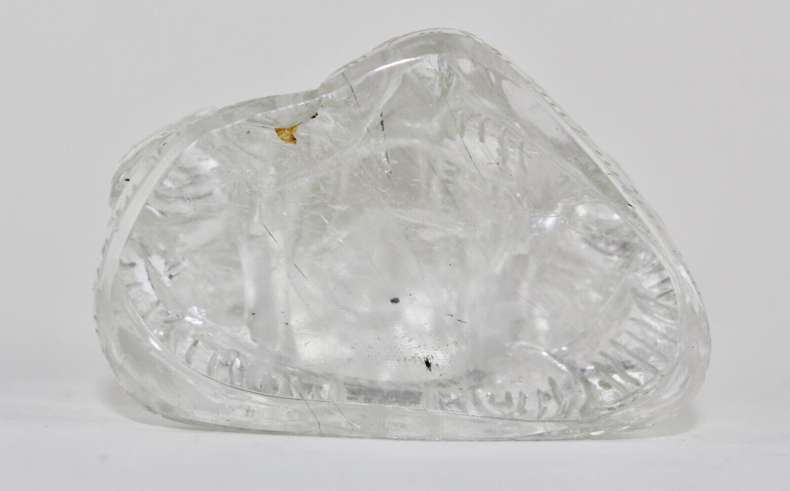 Natural Rock Crystal Quartz 3 In 826 Ct White Lord Ganesha Statue For Home Decor