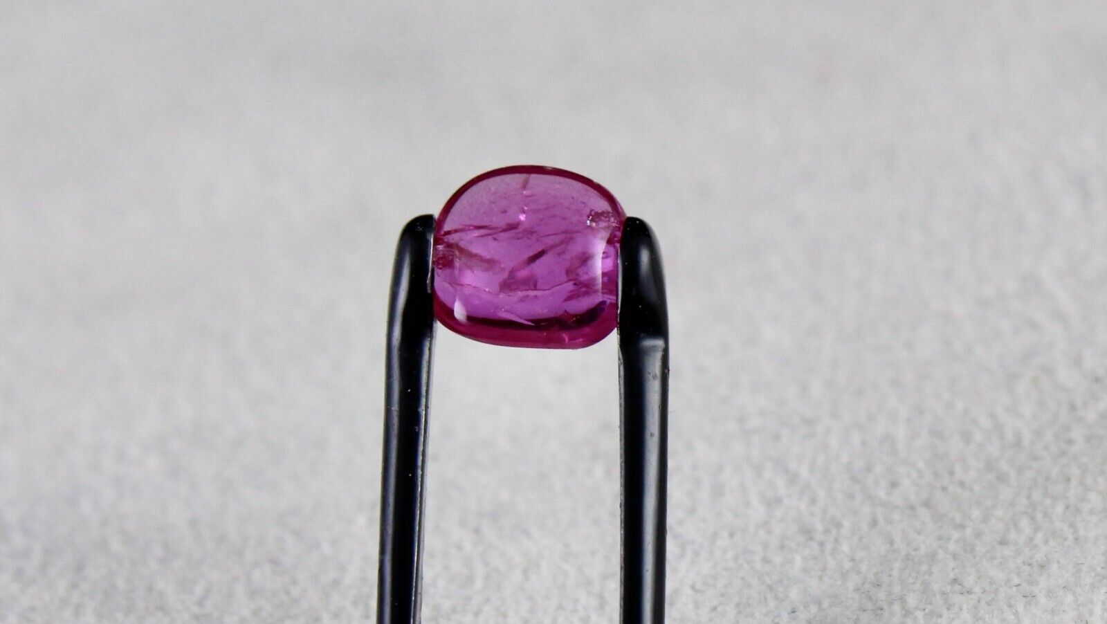 Certified Natural Burma Ruby Flat Cabochon 2.08 Ct Loose Gemstone Ring Pendant