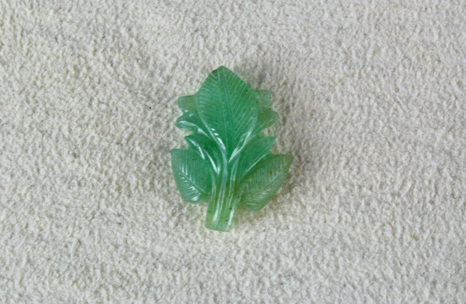 Colombian Emerald Carved Leaf 6.30 Ct Gemstone For Pendant Ring