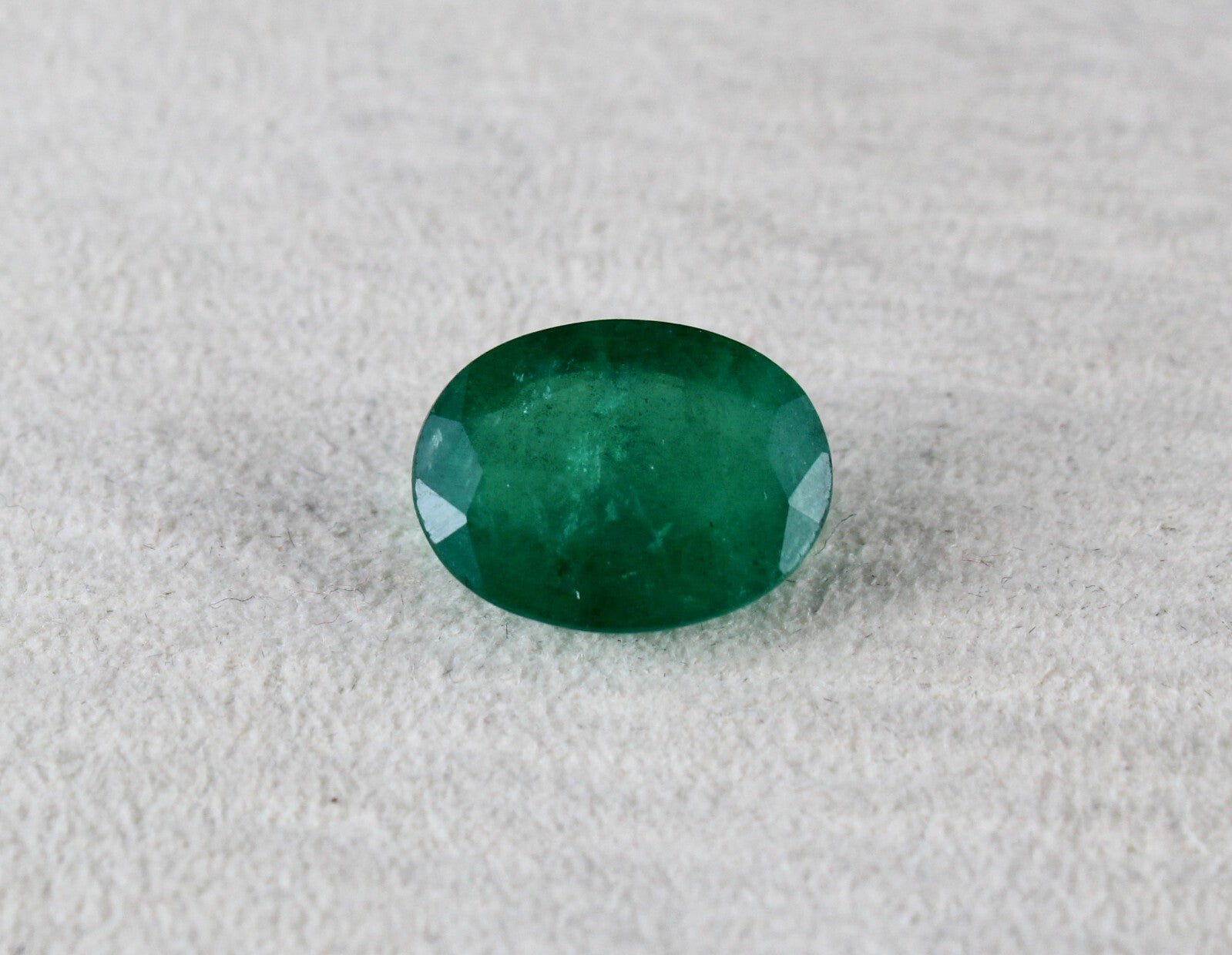 Certified Natural Zambia Emerald 7.11 Ct Oval Cut Loose Gemstone Ring Pendant