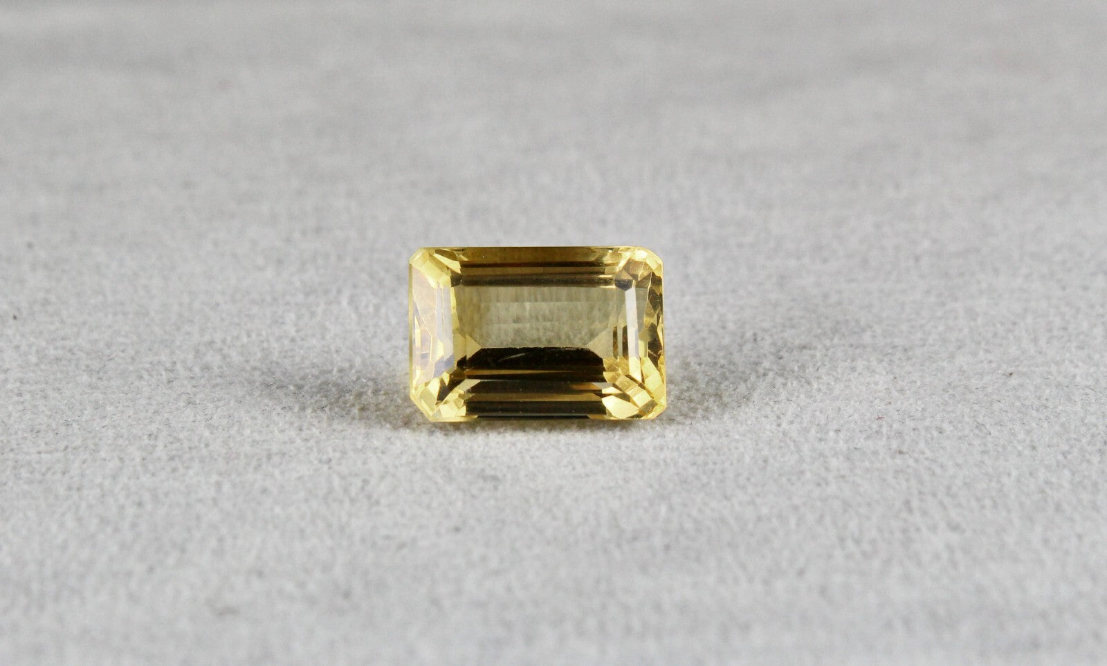 Natural Yellow Citrine 19.19ct Octagon Cut 18x12mm Gemstone Pendant Ring