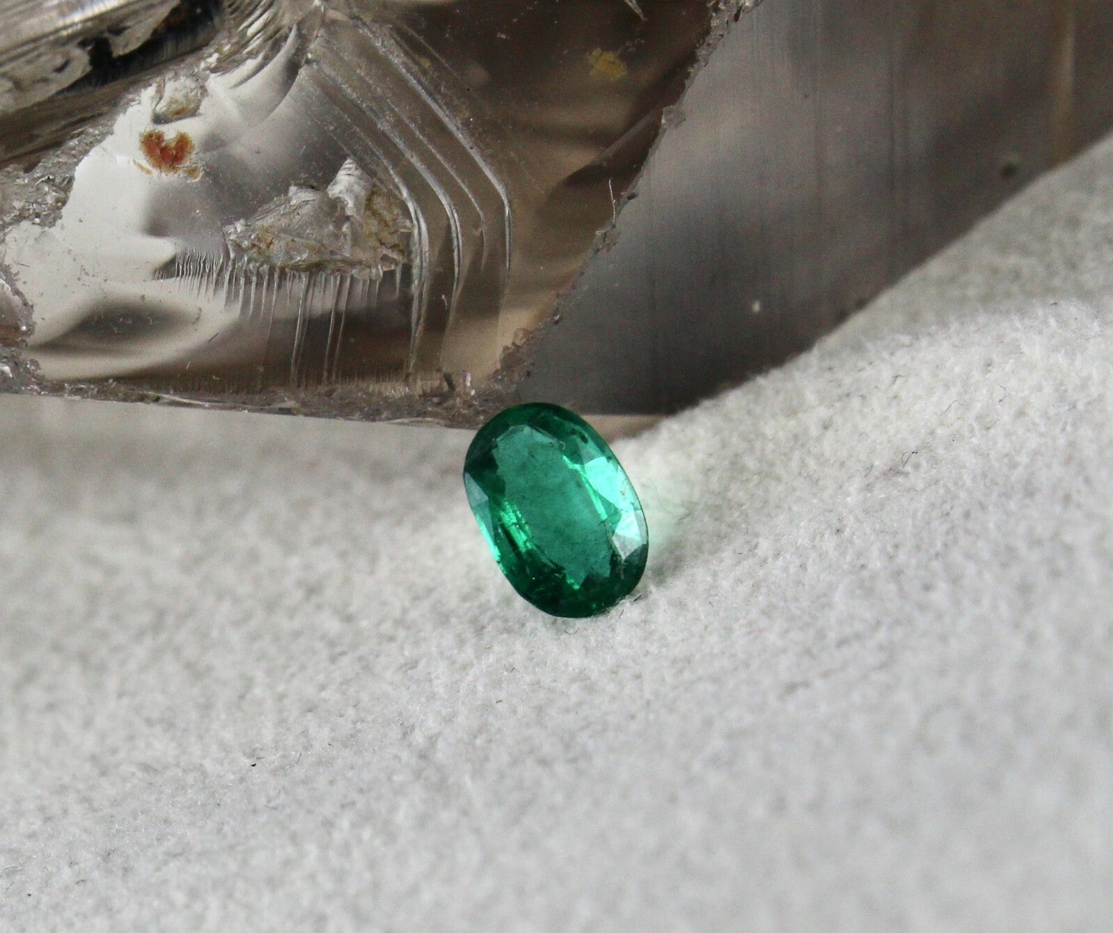 Certified 7x5 Mm Oval Emerald 0.66 Ct Zambian Untreated Gemstone Ring, Pendant