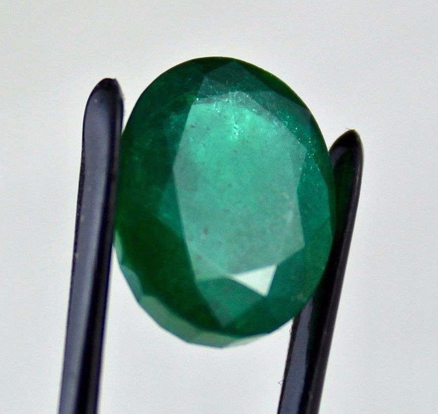 Certified Natural Emerald 7.19 Ct Oval Cut Loose Gemstone Ring Pendant Design