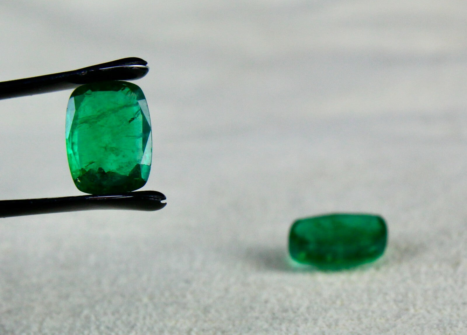 Certified Gtl Natural Zambian Emerald 5.12 Ct Cushion Cut Earrings For Women