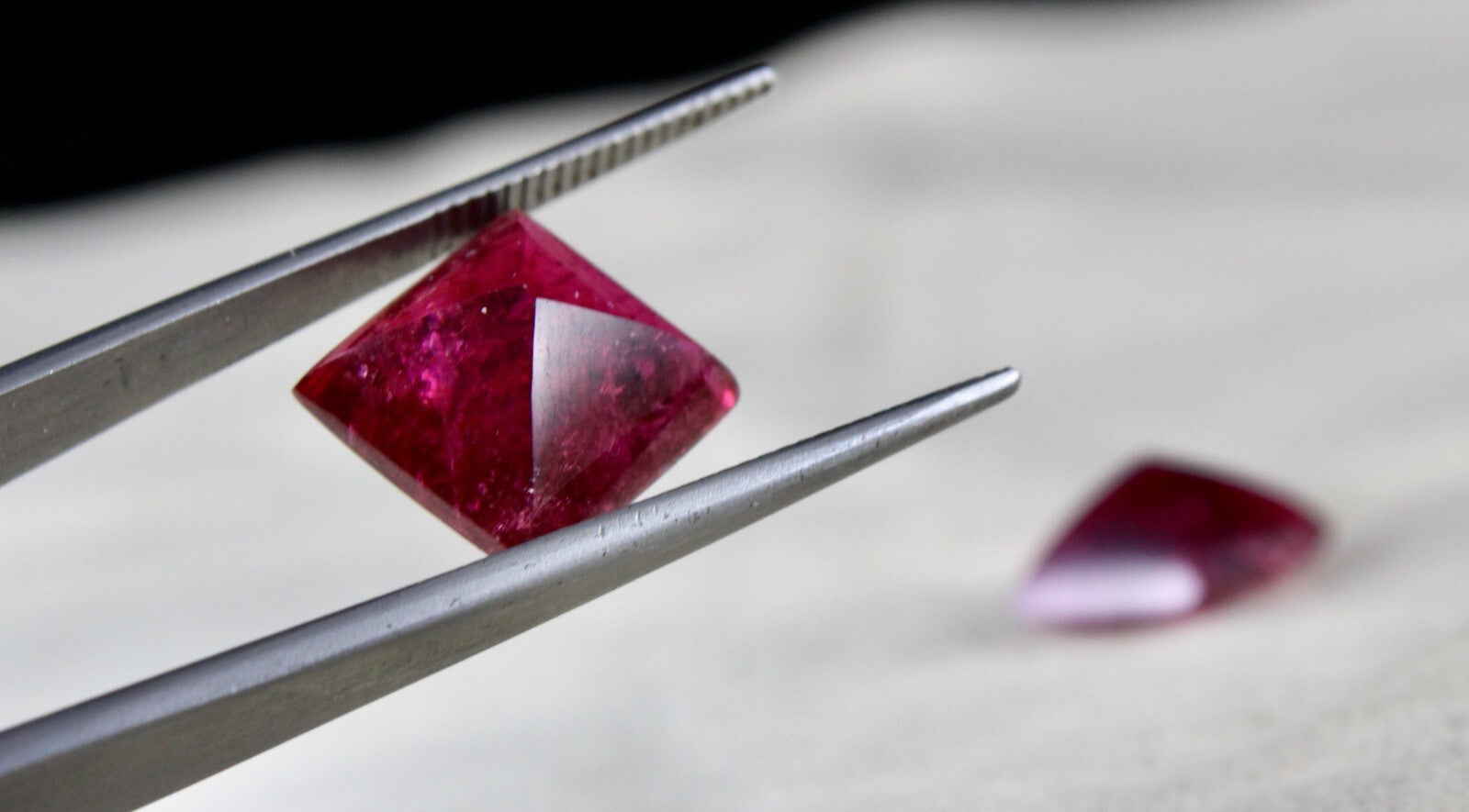 Certified Natural Pink Tourmaline Rubellite 18.20ct Cabochon Pair Loose Gemstone