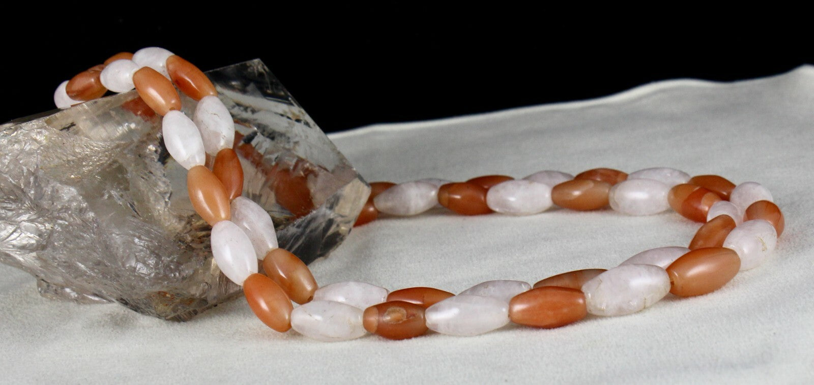Natural Multi Quartz Beads 486 Ct Gemstone Fashion Necklace Long