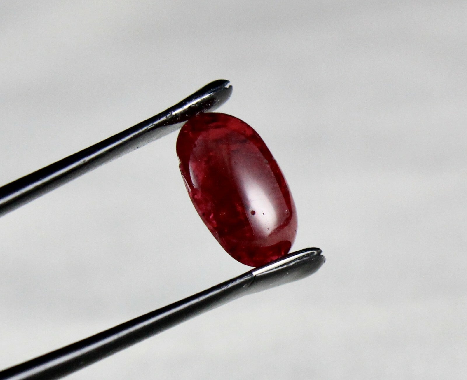 Certified Natural Red Spinel Cabochon 13x9mm Oval 4.88ct Gemstone Ring Pendant