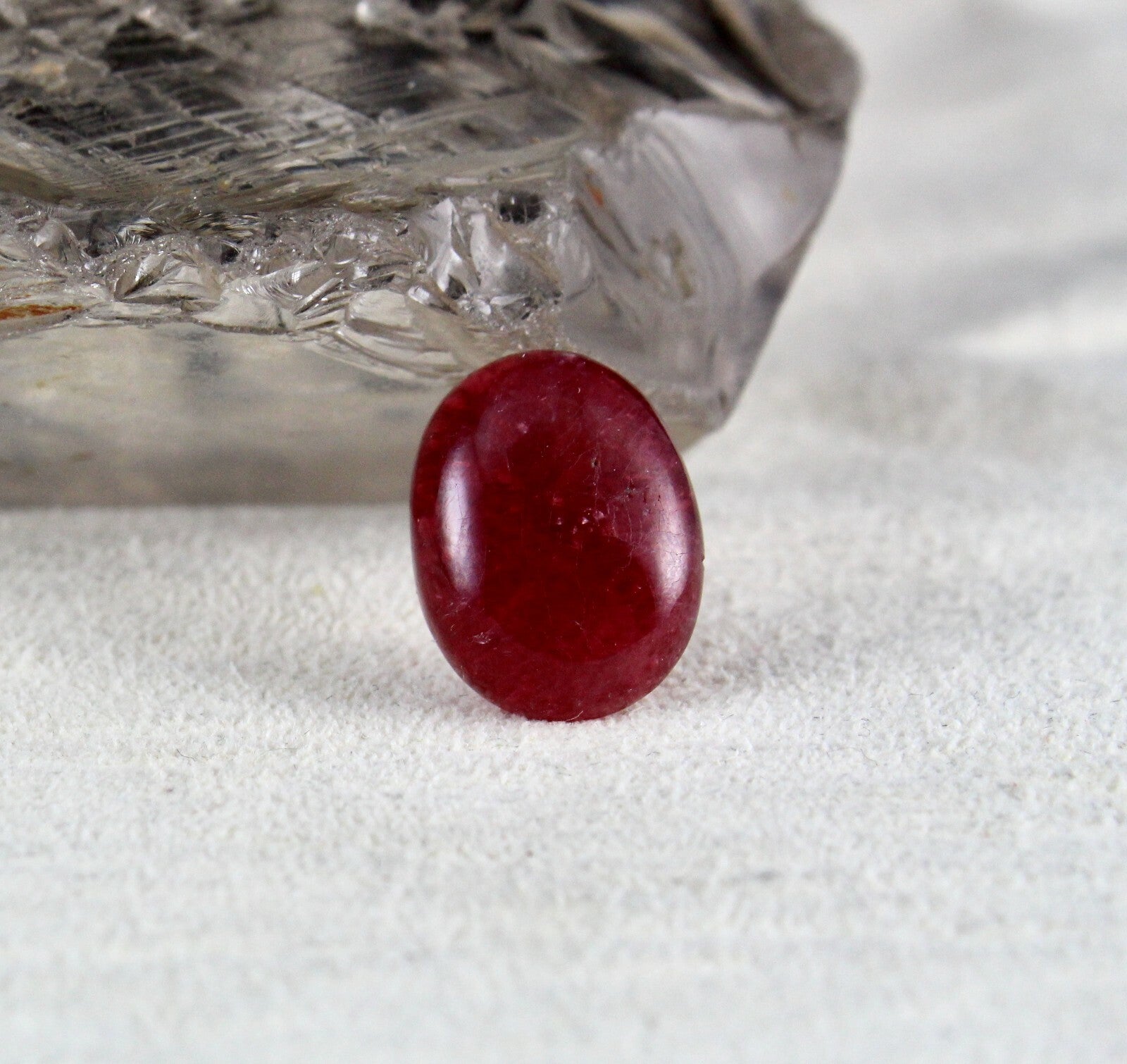 Certified Natural Red Spinel 16x12mm Oval 11.50ct Gemstone Ring Pendant