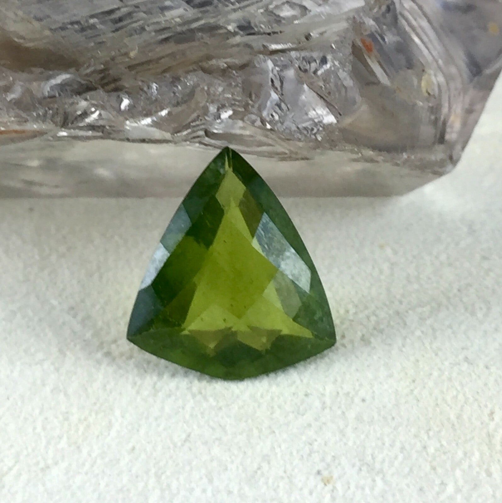 Natural Green Vesuvianite Idocrase 8.24 Ct Gemstone Fancy Cut Ring Pendant Stone