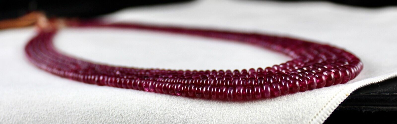 Natural Glass Filled Certified RUBY Round Beads 5 L 466 Carats Gemstone Necklace
