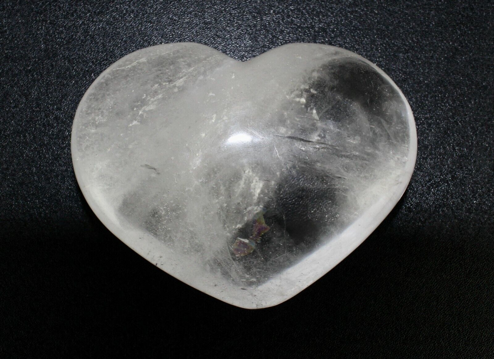 NATURAL ROCK CRYSTAL QUARTZ HEART 1329 CTS PAPER WEIGHT GEMSTONE HOME DECOR