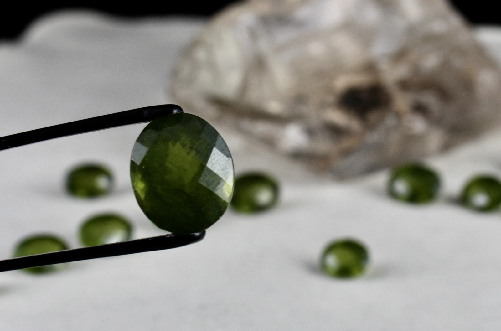 Certified Natural Green Vesuvianite Idocrase Oval 16 Pc 132.90 Ct Gemstone Set