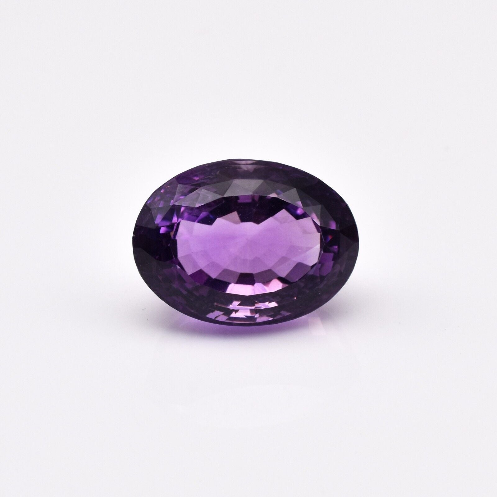 Natural Amethyst Cut Oval 21X15mm 26.74 Ct Semi Precious Gemstone Pendant Ring