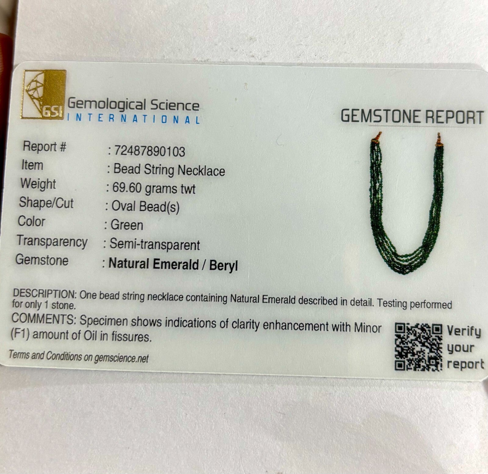 Certified Natural Emerald Beads Cabochon Necklace 5l 322 Carat Vintage Gemstone