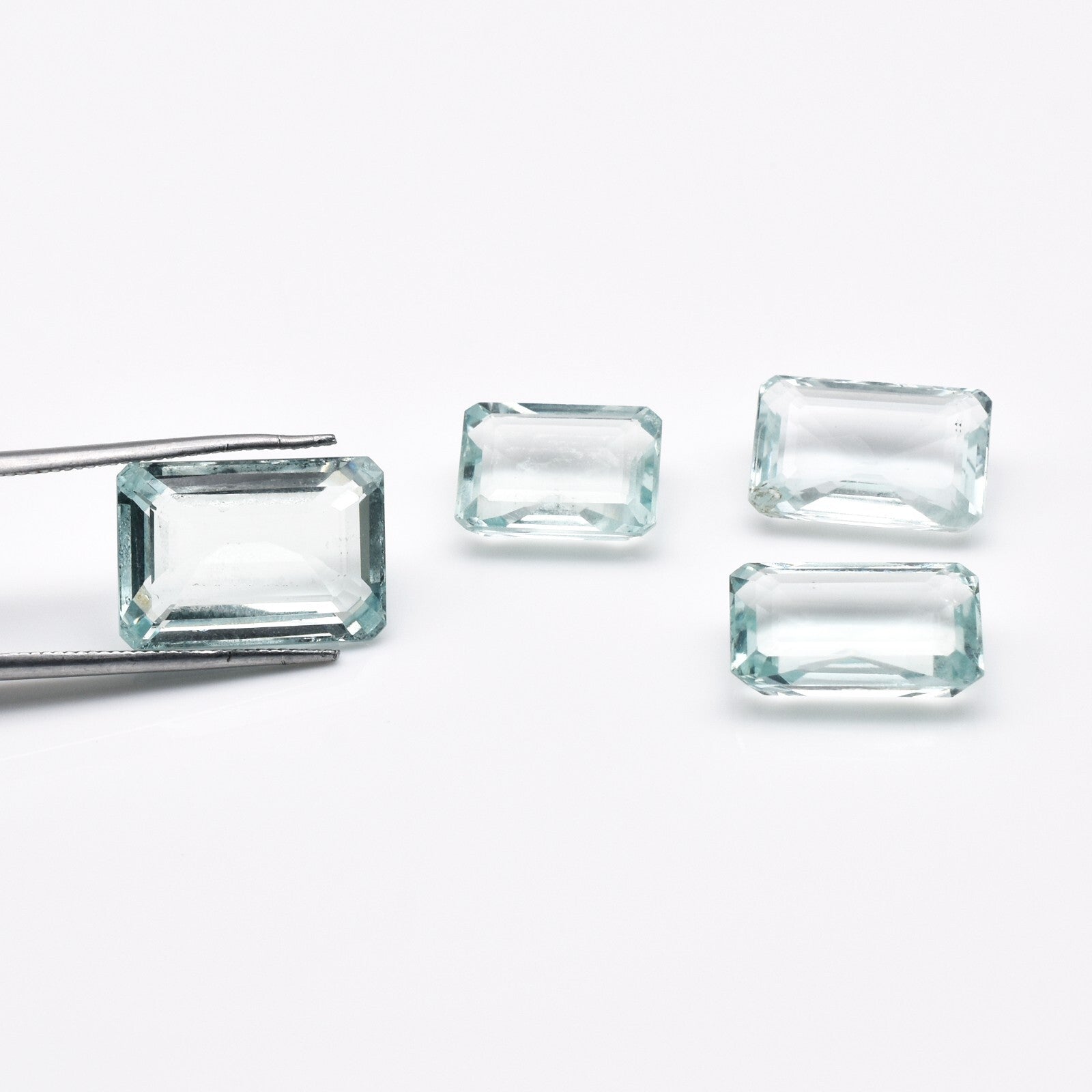 Certified Natural Blue Aquamarine Octagon Gem 21.93 Ct Sterling Silver Design