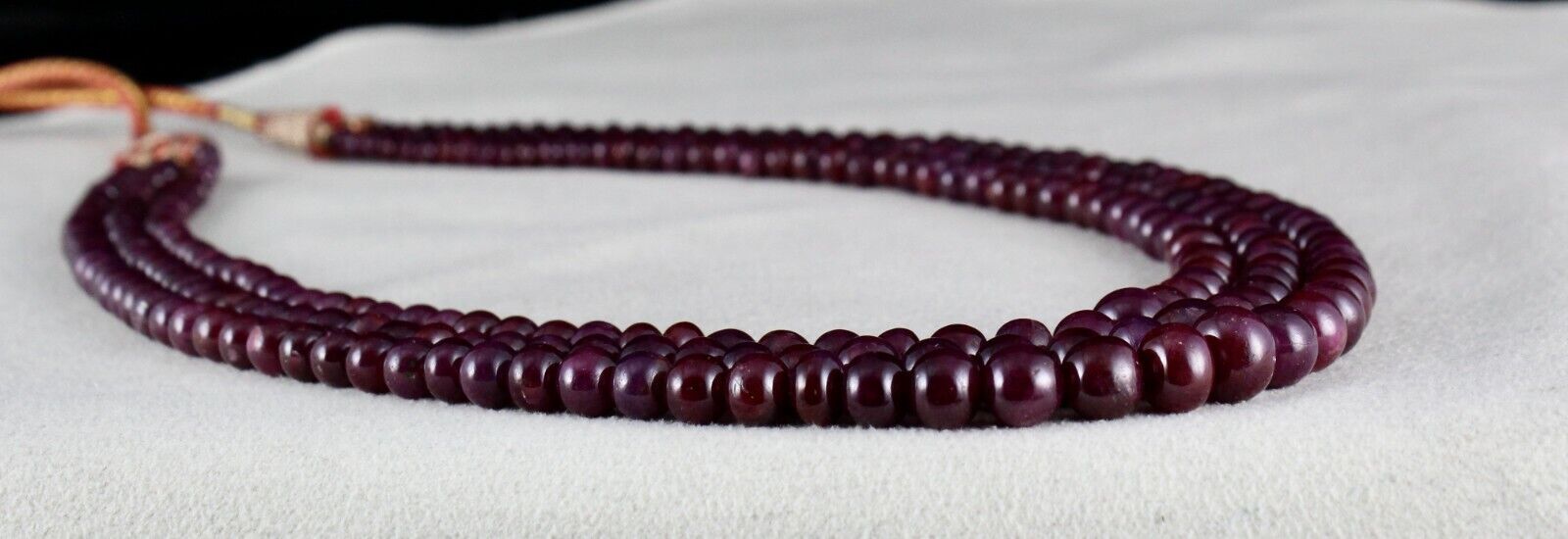 Untreated Natural Ruby Beads Round 3 L 410 Cts Precious Gemstone Beaded Necklace