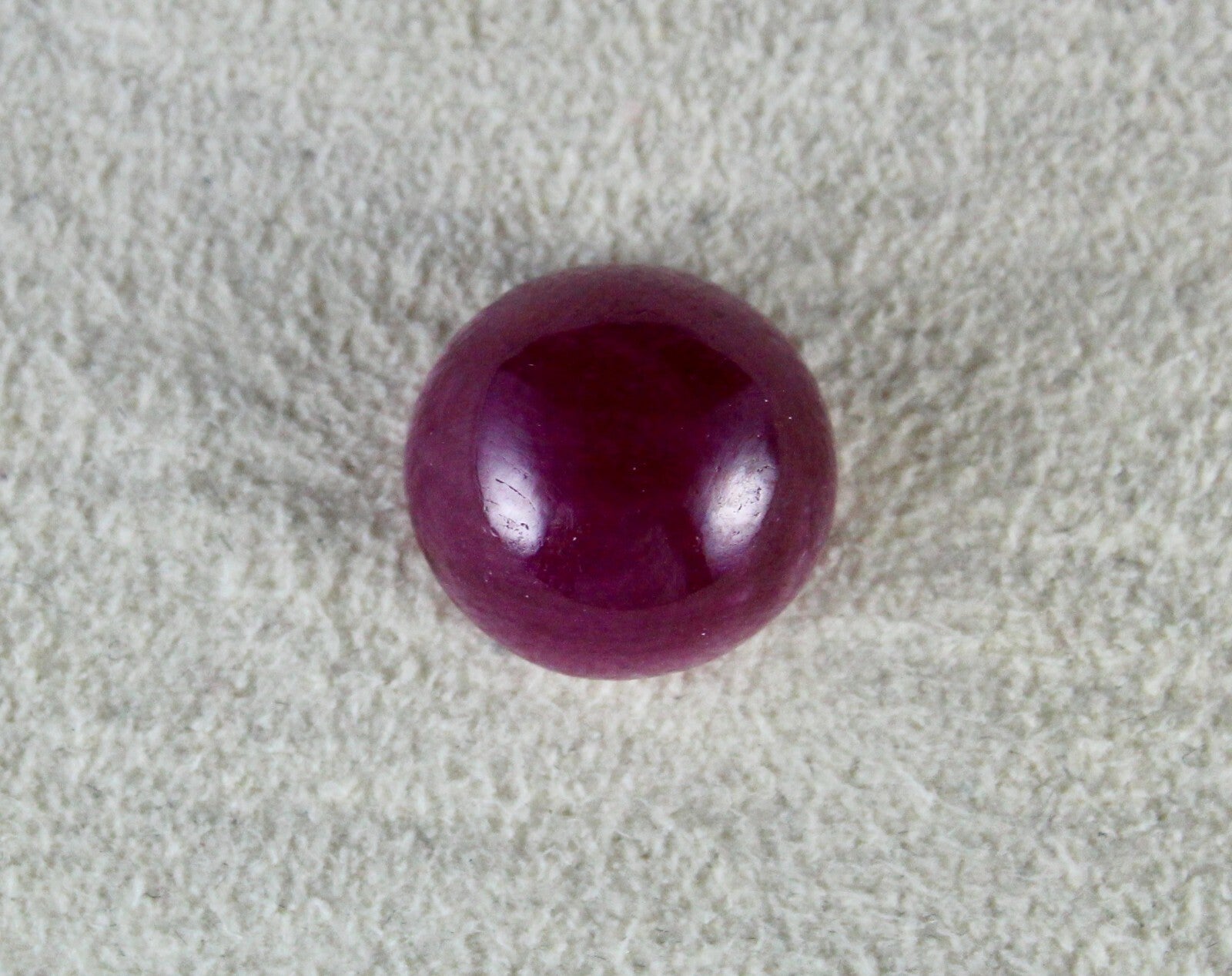 Certified Natural Ruby Round Cabochon 10.87 Ct Gem Ring Pendant Design