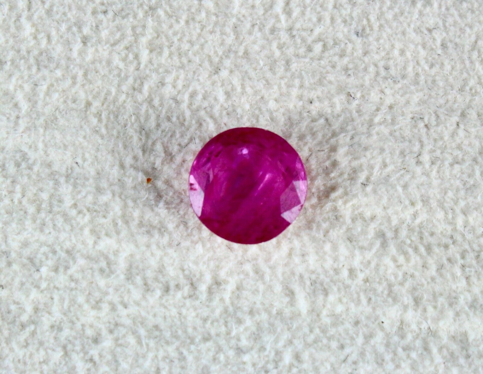 GTL CERTIFIED NATURAL HEATED BURMA RUBY ROUND CUT 1.61 CTS GEMSTONE RING PENDANT