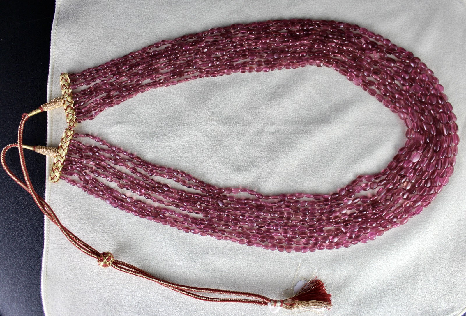 Certified Natural Pink Tourmaline 610 Ct Gemstone Statement Necklace For Women