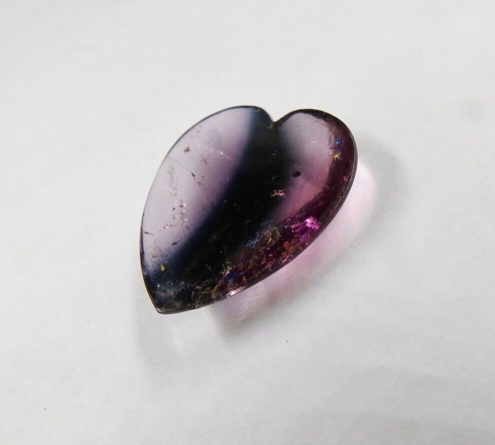 Natural Multi Tourmaline Heart Cabochon 28X25mm 25.35 Ct Loose Gemstone Pendant