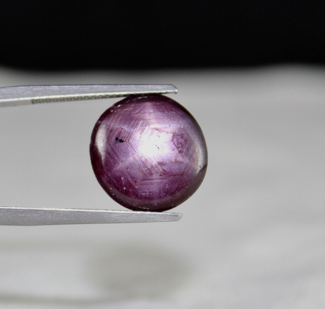 Certified Natural 6 Ray Red Star Ruby 12.18 Ct Gemstone Pendant For Women