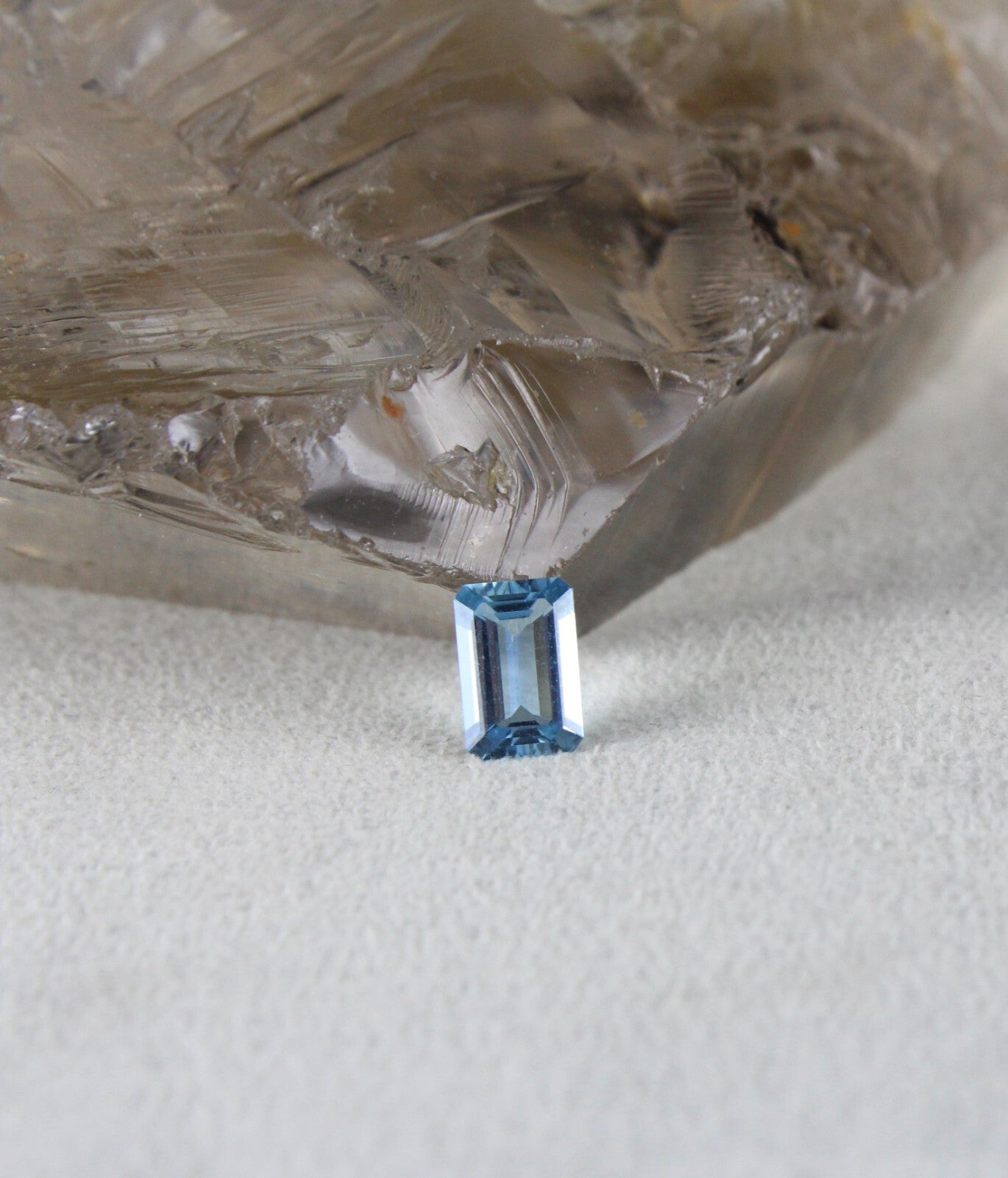 Natural Blue Aquamarine 1.56ct 9x6mm Octagon Cut Gemstone Ring Pendant