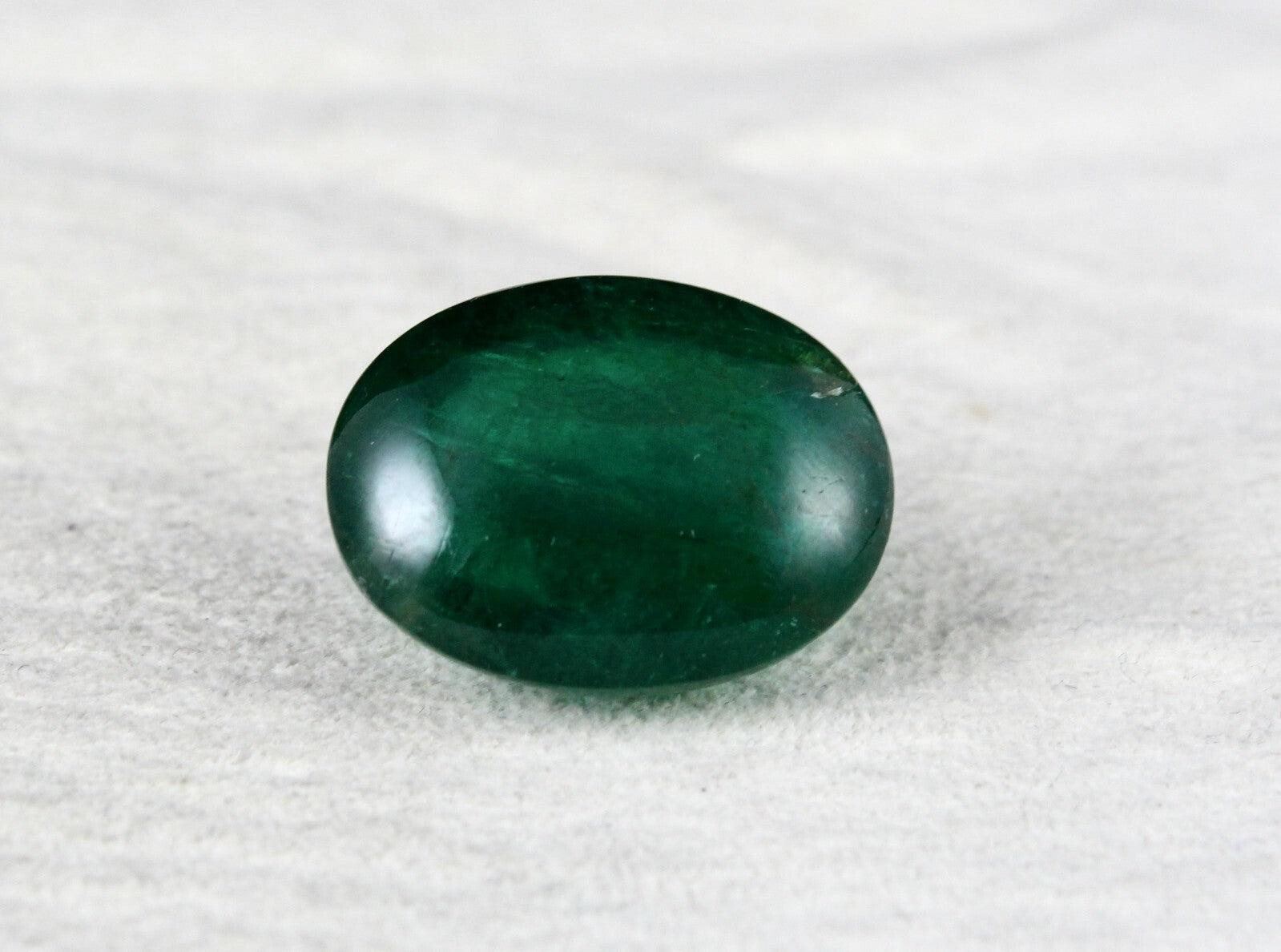 Certified Natural Zambian Emerald 38.58 Cts Oval Cabochon Loose Gemstone Ring